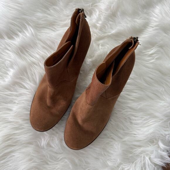 Kork-Ease | Women’s Castaneda Suede & Leather Bootie Rust Boots Heels K42626 10 - Picture 10 of 10